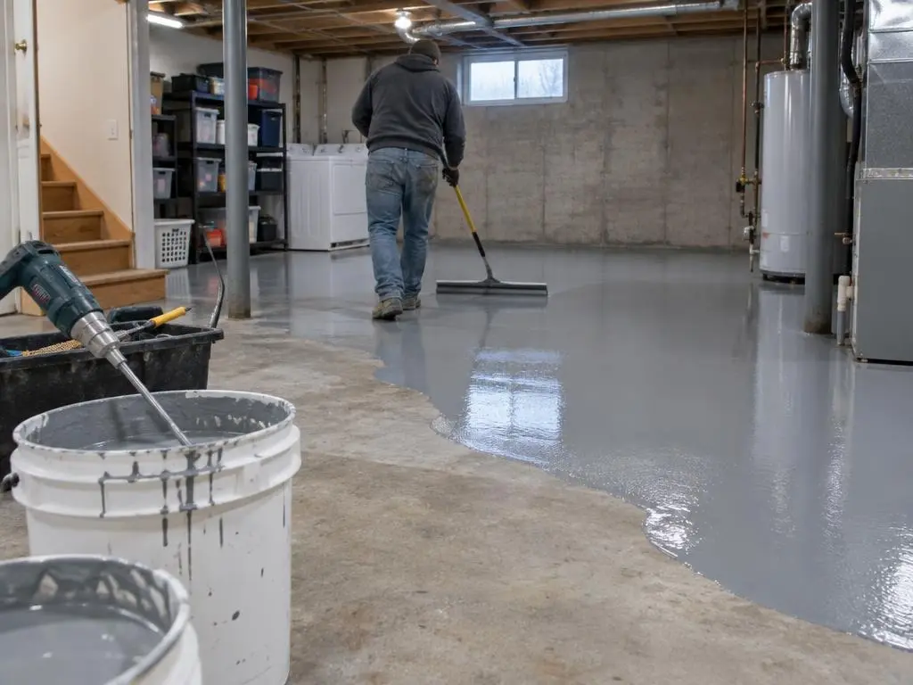 Basement Floor Epoxy in Cedar Rapids, IA