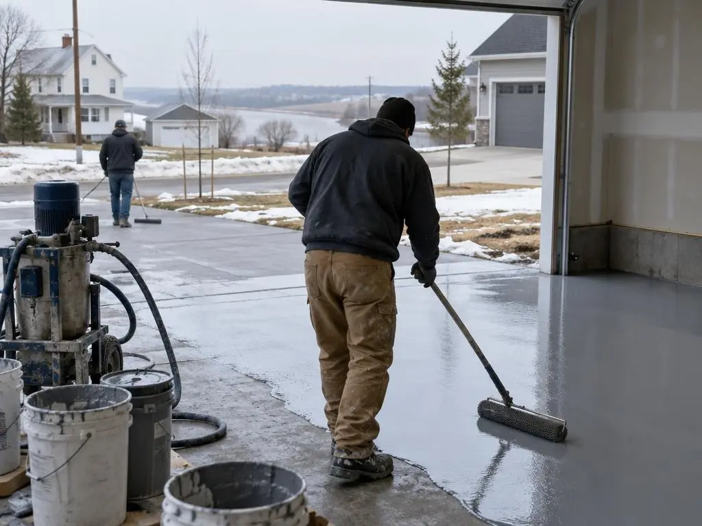 Polyaspartic Floor Coating in Cedar Rapids, IA